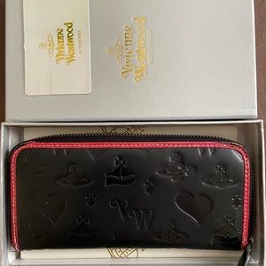 Vivienne Westwood black & red logo wallet